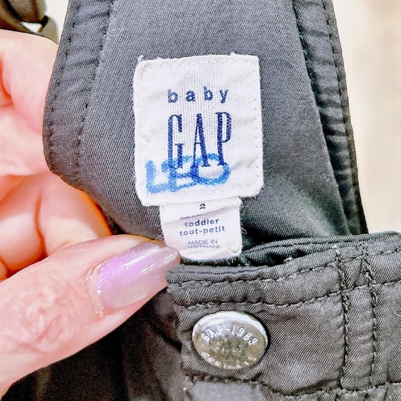 Gap black 2T Toddler Snow Bib Overalls - Picture 2 of 6